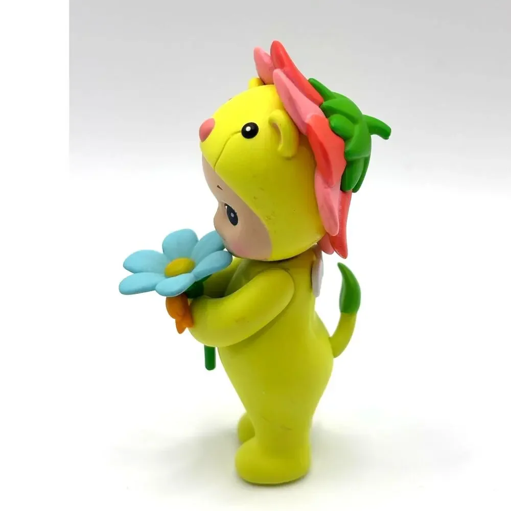 Authentic Sonny Angel Green Rose Lion Mini Figure, Flower Gift Series